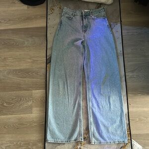 High-Waisted Light Blue Jeans